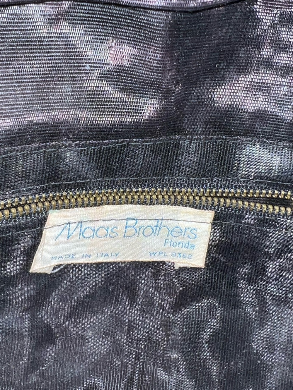 Vintage Maas Brothers Florida Woven Black Clutch Bag Made in Italy Boho - Picture 8 of 14